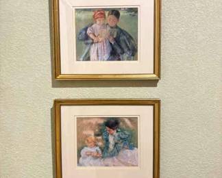 Mother Playing with Her Child Nurse Reading to a Little Girl The Sisters By Mary Cassatt