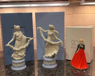 Wedgwood Figurines Est. 1759, Set Of 2 Royal Doulton, Set Of 1
