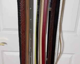 Assortment Of Womens Leather And NonLeather Belts