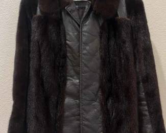 Womens LLOYDS Fur And Leather Jacket