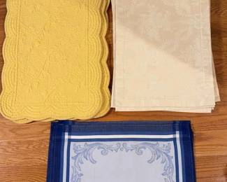 Placemats 3 Different Sets Williams Sonoma, Fateba, Waterford