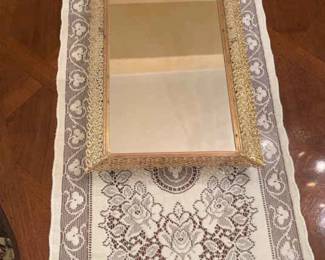 Vintage Vanity Tray Table Cloth