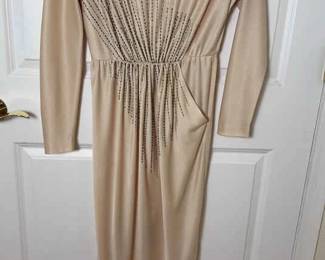Montaldos Womens Dress With Beading