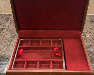 Red Lines Trinket Box