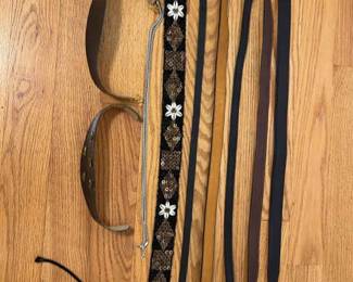 Assortment Of Leather, Beaded, Chain Belts
