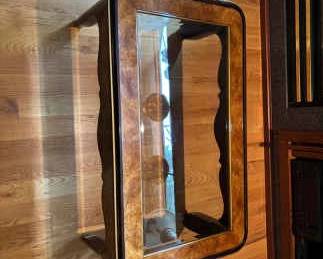 Vintage Living Room Table With Glass Top