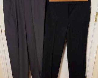 Five Pairs Of Womens Size 4 Talbots Dress Pants 2 Black, 2 Grey, 1 Brown