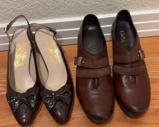 Womens Ferragamo Pumps Made In Italy Taos Clog Booties