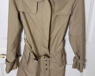 Womens Burberry London Trench Raincoat Size 8 Regular