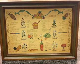 Vintage Herbs Spice Cabinet