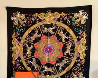 Hermes Luna Park Scarf
