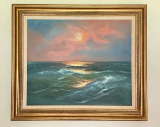 Sunset Seascape By R.V Berk