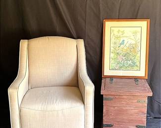 Chair, Trunk Table And Picture