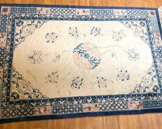 Blue White Rug