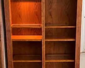 Lighted Double Bookshelf