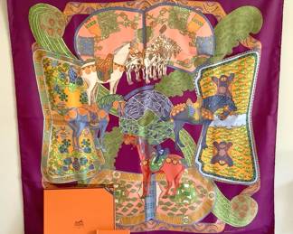 Hermes Art Does Steppes Scarf