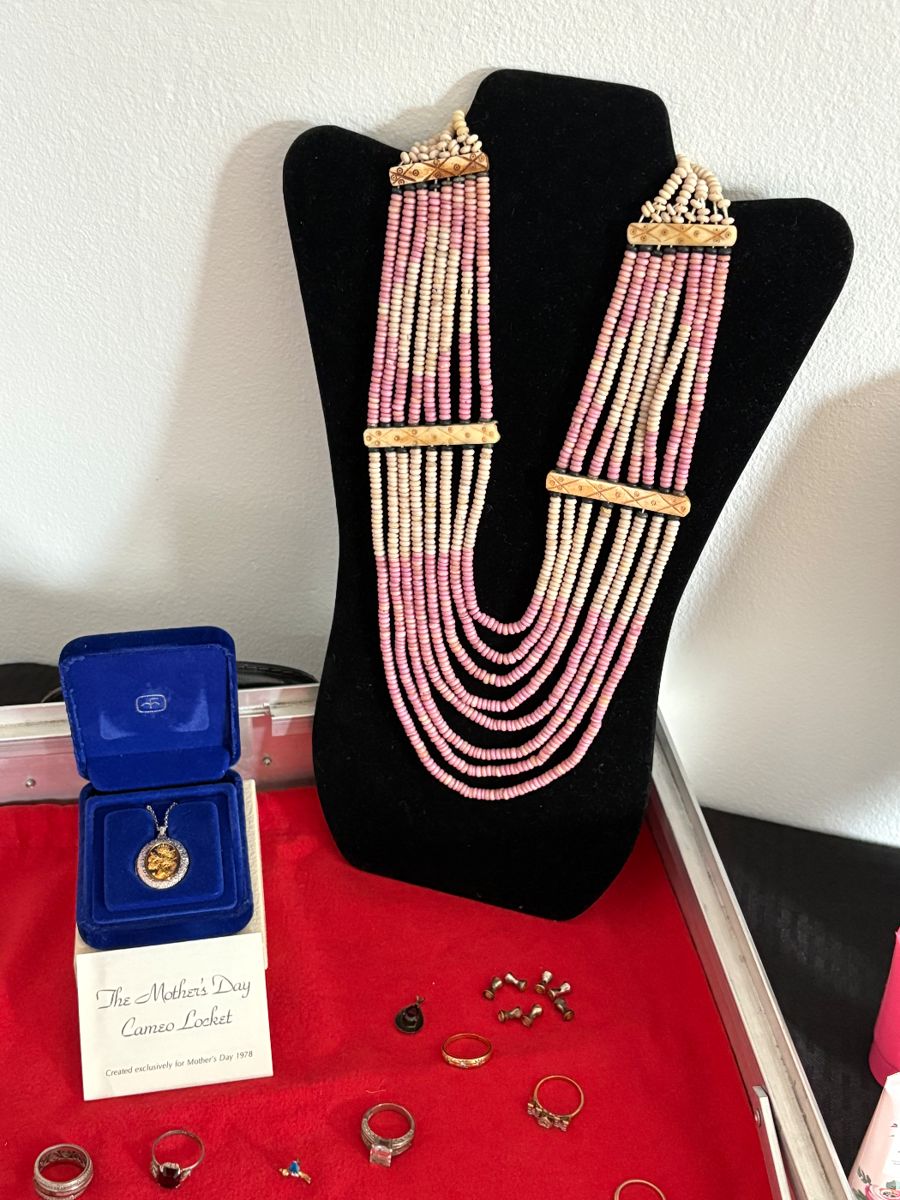 Genuine Bone Beaded Necklace 