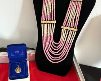 Genuine Bone Beaded Necklace 