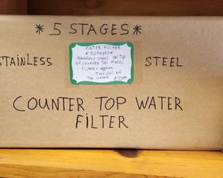 Counter top water filter