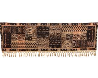 Antique Woven Wool Panel Art Deco Design