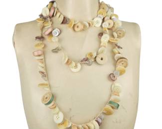 Vintage Button & Bobbin Necklace