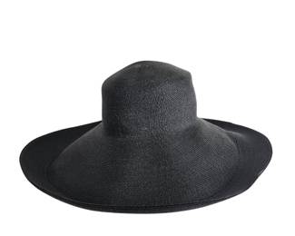 Vintage Patricia Underwood Black Straw Hat