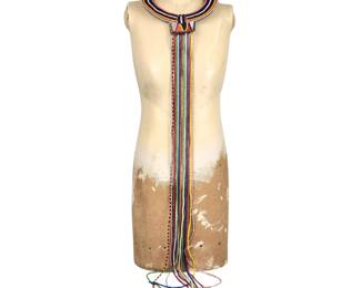 Long Vintage Beaded African Necklace