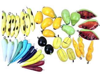 Vintage Glass Fruit Beads and More