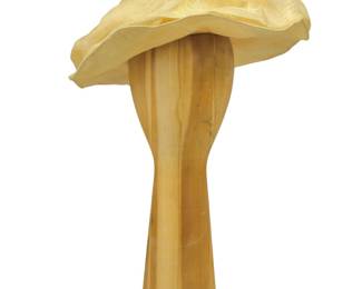 Sculpted Straw Hat By Agnes B Paris In Cream