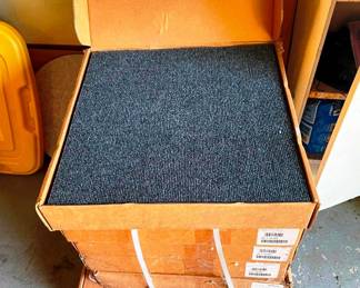 7 boxes of new carpet squares!