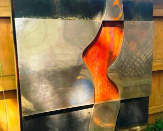 80's stainless steel art
