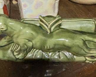 MCCoy green panther lamp base