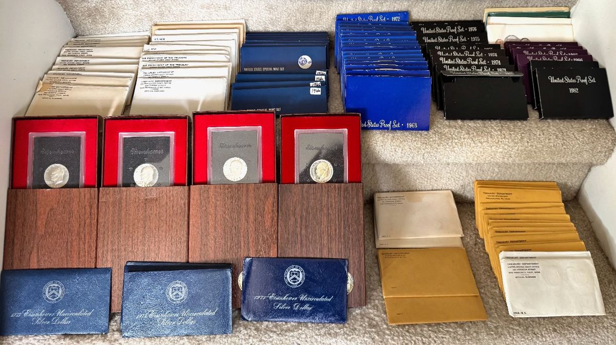 Silver Coin Sets, Eisenhower Dollars