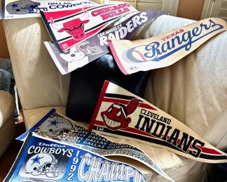 Vintage Sports Pennants