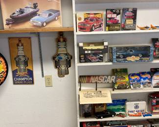 Client was a spark plug collector
