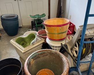 Large selection of flower pots