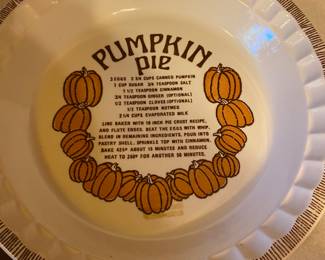 Vintage Royal China Country Harvest Pie Recipe Plates