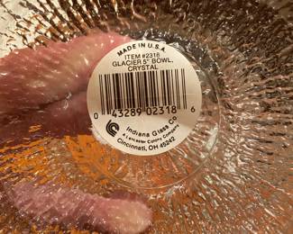 Indiana Glass Crystal Ice Glasses & Bowls