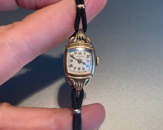 Waltham 10K Gold filled ladies watch w/rope band