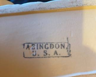 Vintage Abingdon U.S.A. Pottery Train Engine Cookie Jar