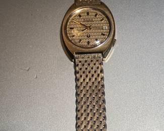Bulova Accutron 10k rolled Gold Plate Back water resistant
