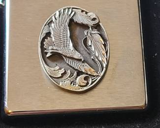 Zippo Lighter with Cameo Eagle