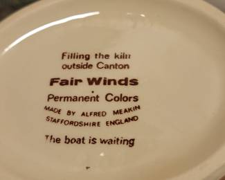 Staffordshire Alfred Meakin Fair Winds Gravy Boat
