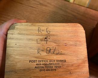 Vintage Post Office Door Mailbox Bank with combination