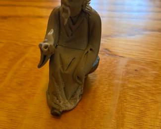 Vintage China Mud Men Clay Miniatures 2"