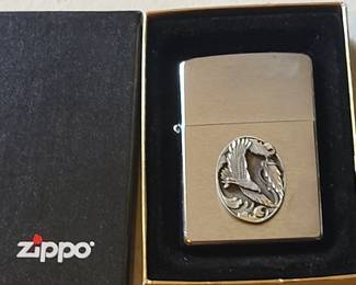 Zippo Lighter with Cameo Eagle
