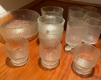 Indiana Glass Crystal Ice Glasses & Bowls