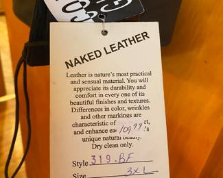 Unik Ultra men's leather motorcycle vest size 3XL