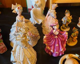 Lefton Hand painted women figurines