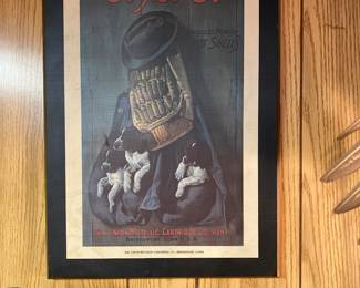 framed advertisement or poster for the Union Metallic Cartridge Company